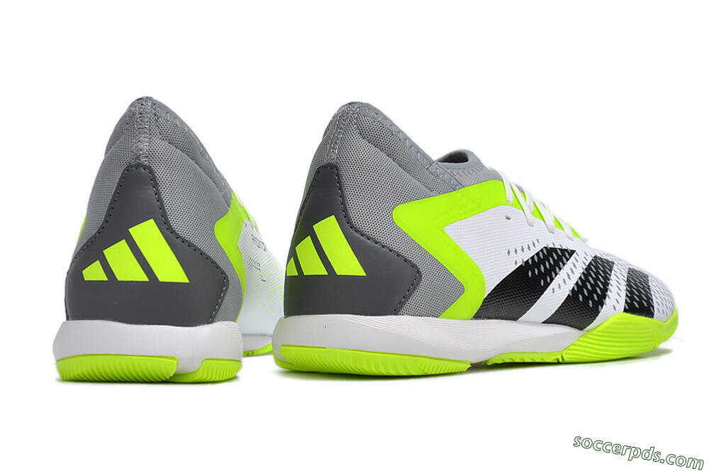 Adidas Predator Accuracy.1 IC High-Tops Football Shoes - White/Black/Green/Grey 6
