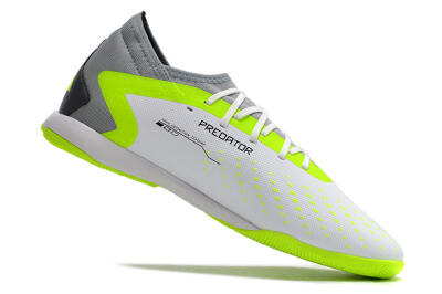 Adidas Predator Accuracy.1 IC High-Tops Football Shoes - White/Black/Green/Grey