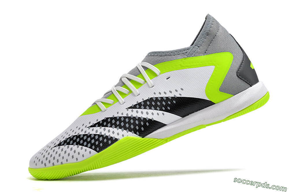 Adidas Predator Accuracy.1 IC High-Tops Football Shoes - White/Black/Green/Grey 5