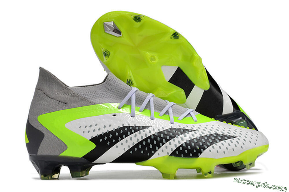 Adidas Predator Accuracy.1 FG High-Tops Football Boots - White/Black/Green/Grey 1