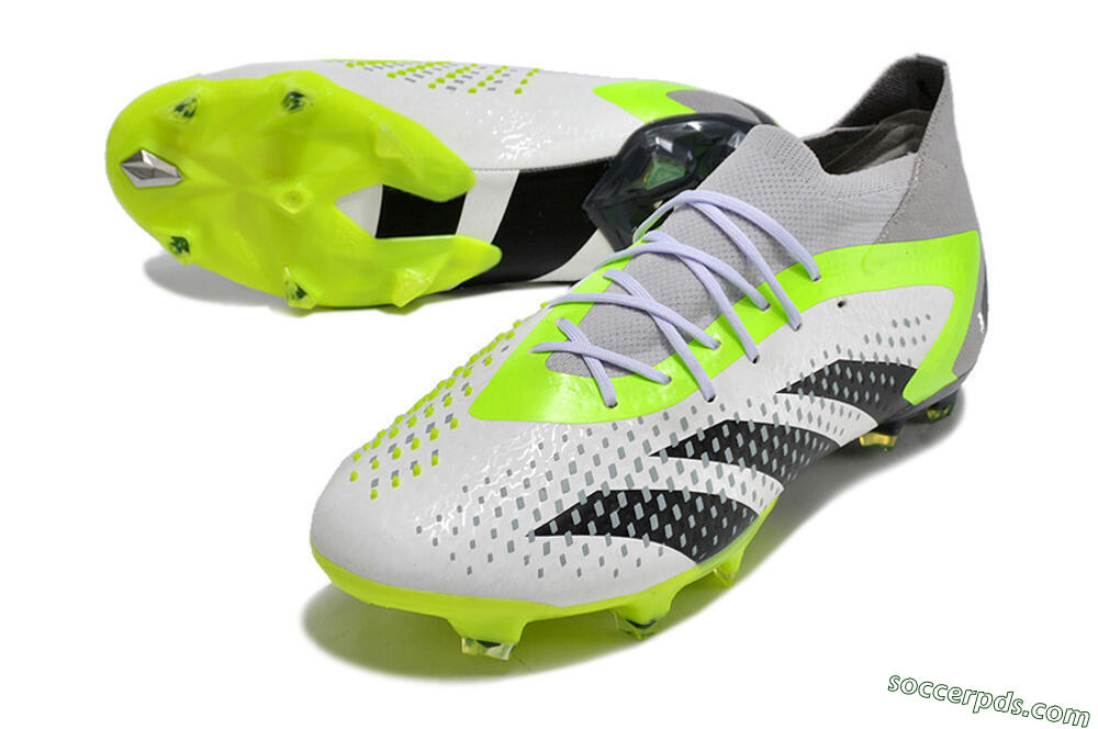 Adidas Predator Accuracy.1 FG High-Tops Football Boots - White/Black/Green/Grey 3