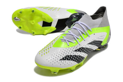 Adidas Predator Accuracy.1 FG High-Tops Football Boots - White/Black/Green/Grey