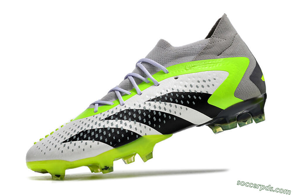 Adidas Predator Accuracy.1 FG High-Tops Football Boots - White/Black/Green/Grey 5
