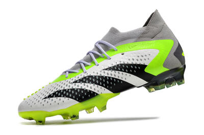 Adidas Predator Accuracy.1 FG High-Tops Football Boots - White/Black/Green/Grey