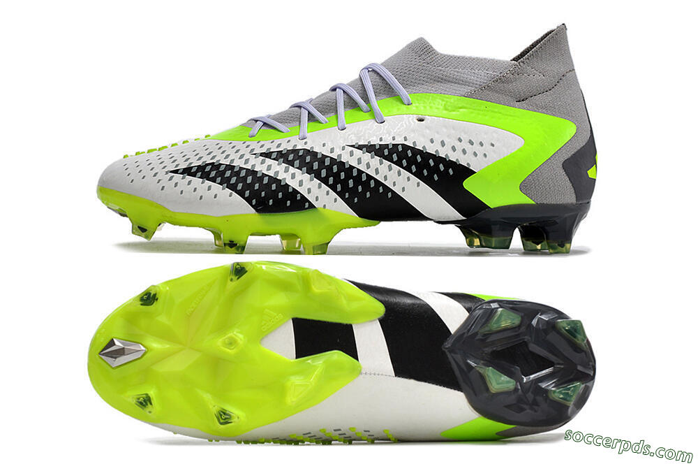 Adidas Predator Accuracy.1 FG High-Tops Football Boots - White/Black/Green/Grey 0