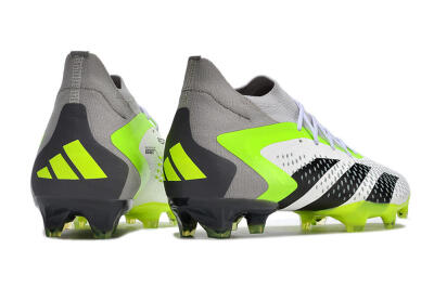 Adidas Predator Accuracy.1 FG High-Tops Football Boots - White/Black/Green/Grey
