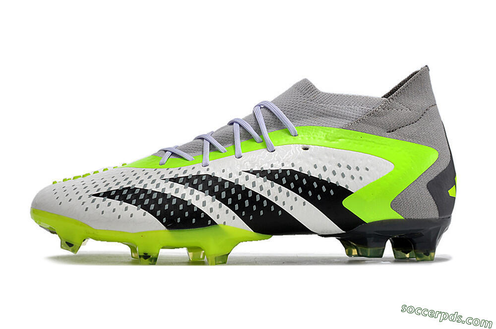 Adidas Predator Accuracy.1 FG High-Tops Football Boots - White/Black/Green/Grey 2