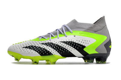 Adidas Predator Accuracy.1 FG High-Tops Football Boots - White/Black/Green/Grey