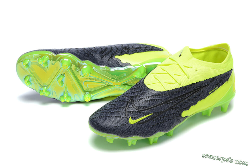 Nike Phantom GX Elite FG Low-Tops Football Boots - Green/Black 3