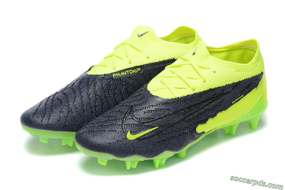 Nike Phantom GX Elite FG Low-Tops Football Boots - Green/Black 9