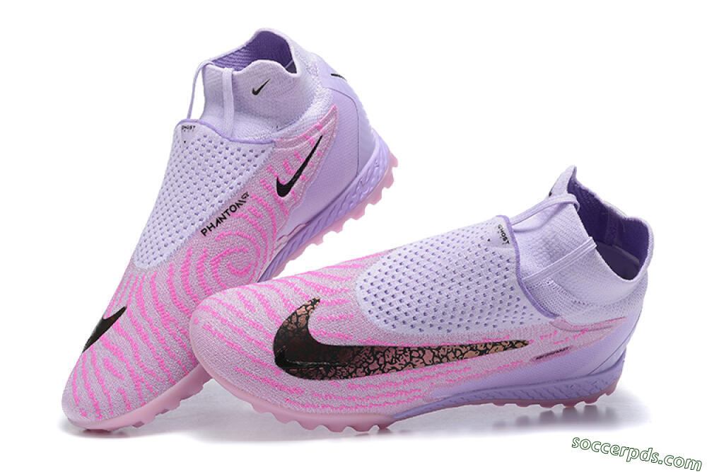 Nike Phantom GX Elite DF TF High-Tops Football Shoes - Purple/Pink/Black 5