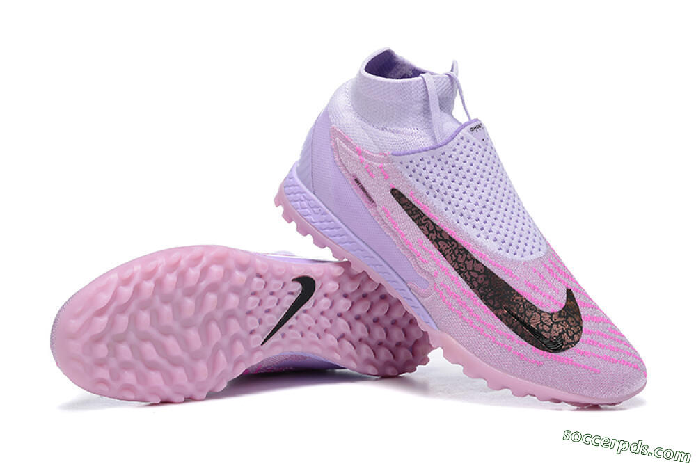 Nike Phantom GX Elite DF TF High-Tops Football Shoes - Purple/Pink/Black 4