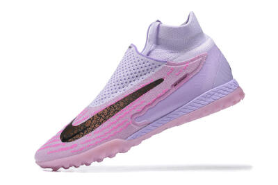 Nike Phantom GX Elite DF TF High-Tops Football Shoes - Purple/Pink/Black