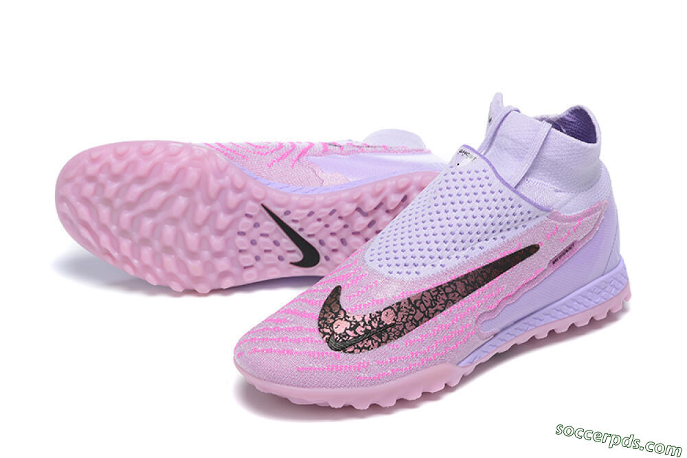 Nike Phantom GX Elite DF TF High-Tops Football Shoes - Purple/Pink/Black 3