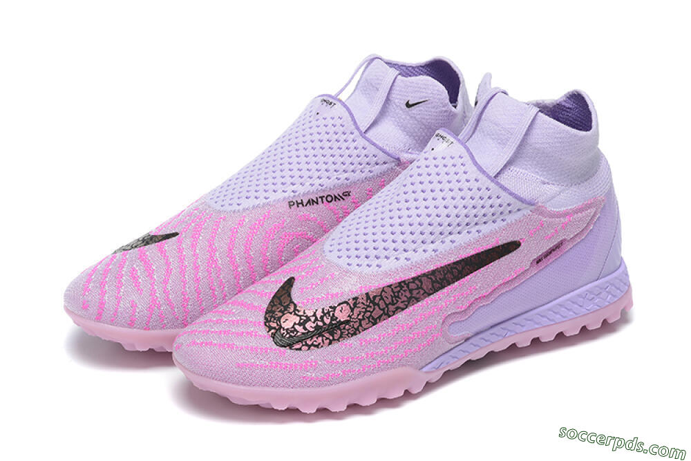 Nike Phantom GX Elite DF TF High-Tops Football Shoes - Purple/Pink/Black 9
