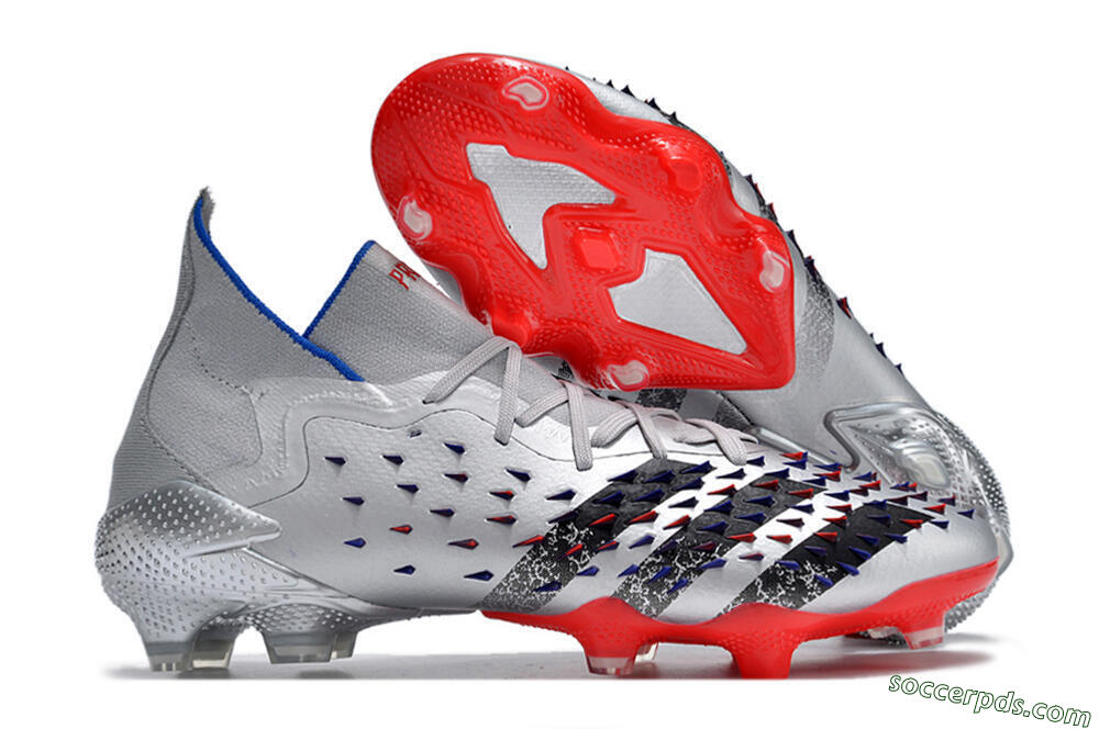 Adidas Predator Freak.1 FG High-Tops Football Boots - Sliver/Black/Red 1