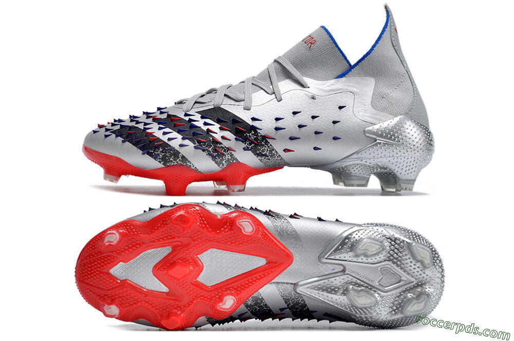 Adidas Predator Freak.1 FG High-Tops Football Boots - Sliver/Black/Red 0