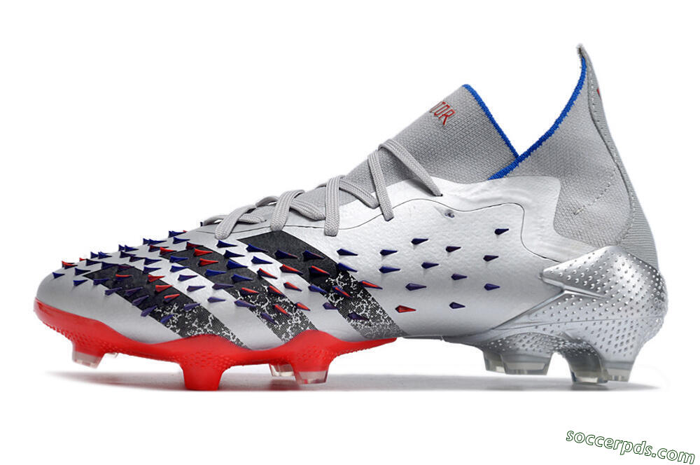 Adidas Predator Freak.1 FG High-Tops Football Boots - Sliver/Black/Red 2