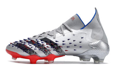 Adidas Predator Freak.1 FG High-Tops Football Boots - Sliver/Black/Red
