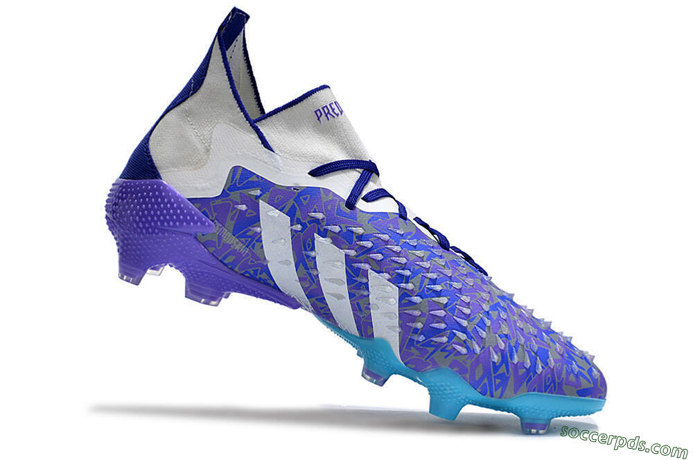 Adidas Predator Freak.1 FG High-Tops Football Boots - Purple/White/Blue 4