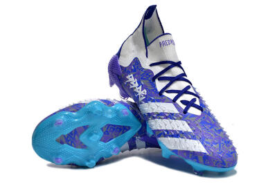 Adidas Predator Freak.1 FG High-Tops Football Boots - Purple/White/Blue