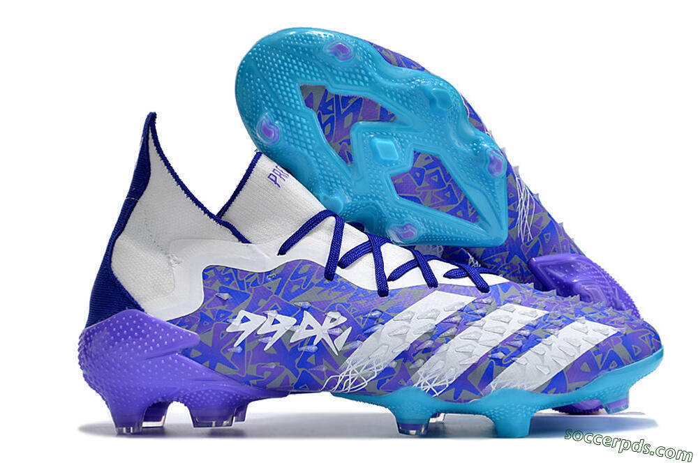 Adidas Predator Freak.1 FG High-Tops Football Boots - Purple/White/Blue 1