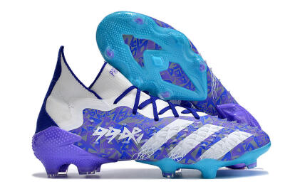 Adidas Predator Freak.1 FG High-Tops Football Boots - Purple/White/Blue