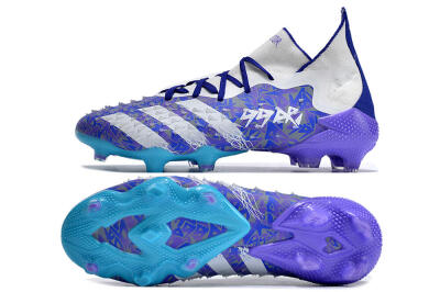 Adidas Predator Freak.1 FG High-Tops Football Boots - Purple/White/Blue
