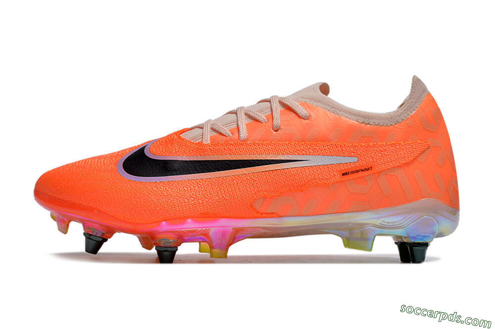 Nike Phantom GX Elite SG Low-Tops Football Boots - Orange/Black 2