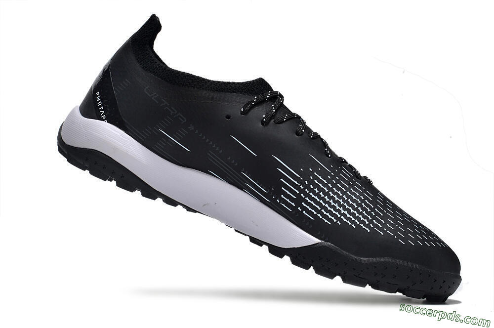 Puma Ultra Ultimate TF Low-Tops Football Shoes - Black/White 4