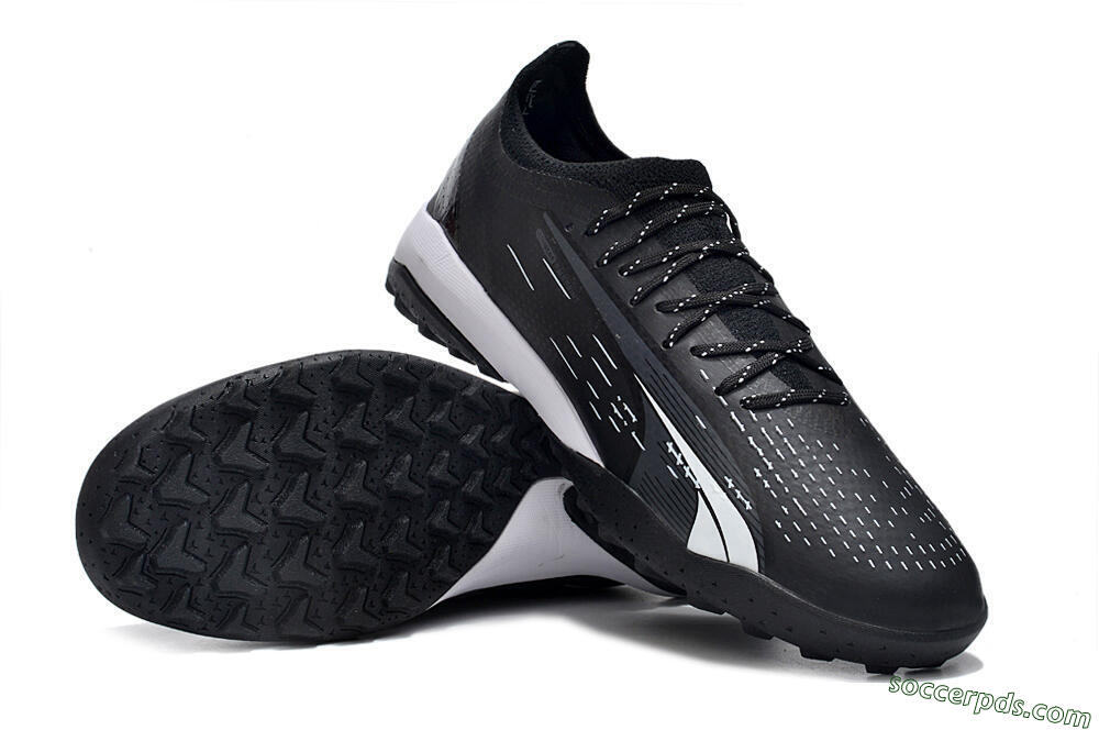 Puma Ultra Ultimate TF Low-Tops Football Shoes - Black/White 3