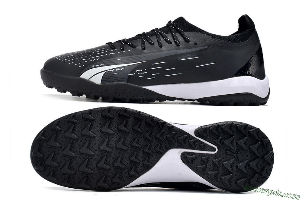 Puma Ultra Ultimate TF Low-Tops Football Shoes - Black/White 0