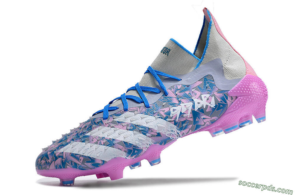 Adidas Predator Freak.1 FG High-Tops Football Boots - Purple/White/Blue/Pink 5
