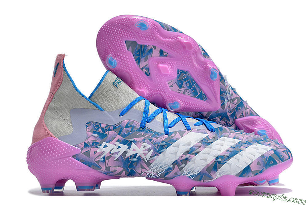 Adidas Predator Freak.1 FG High-Tops Football Boots - Purple/White/Blue/Pink 1