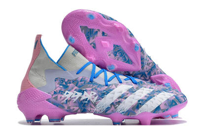 Adidas Predator Freak.1 FG High-Tops Football Boots - Purple/White/Blue/Pink
