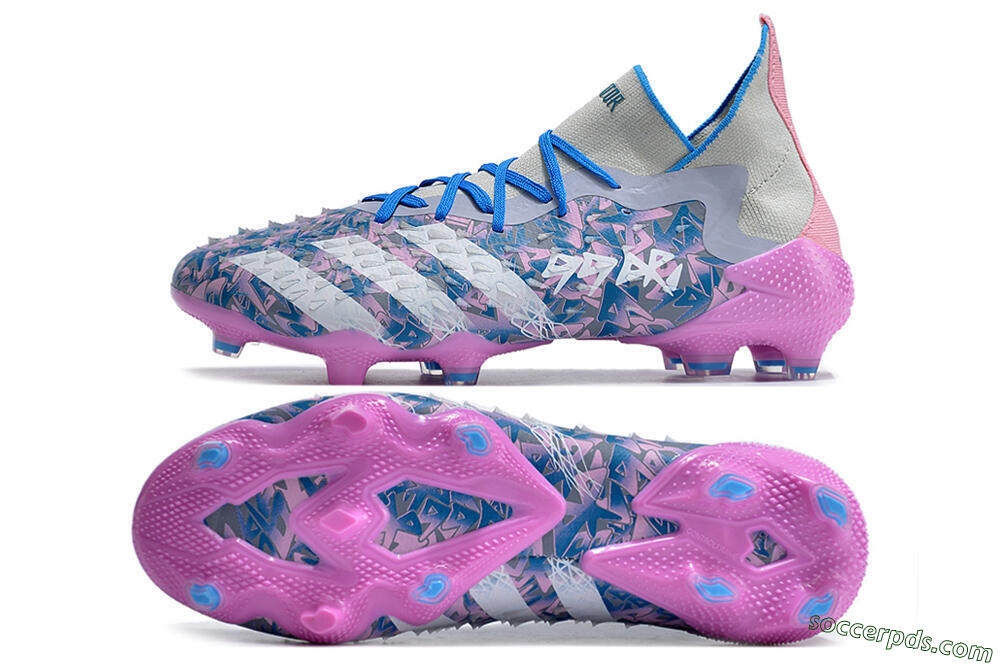 Adidas Predator Freak.1 FG High-Tops Football Boots - Purple/White/Blue/Pink 0