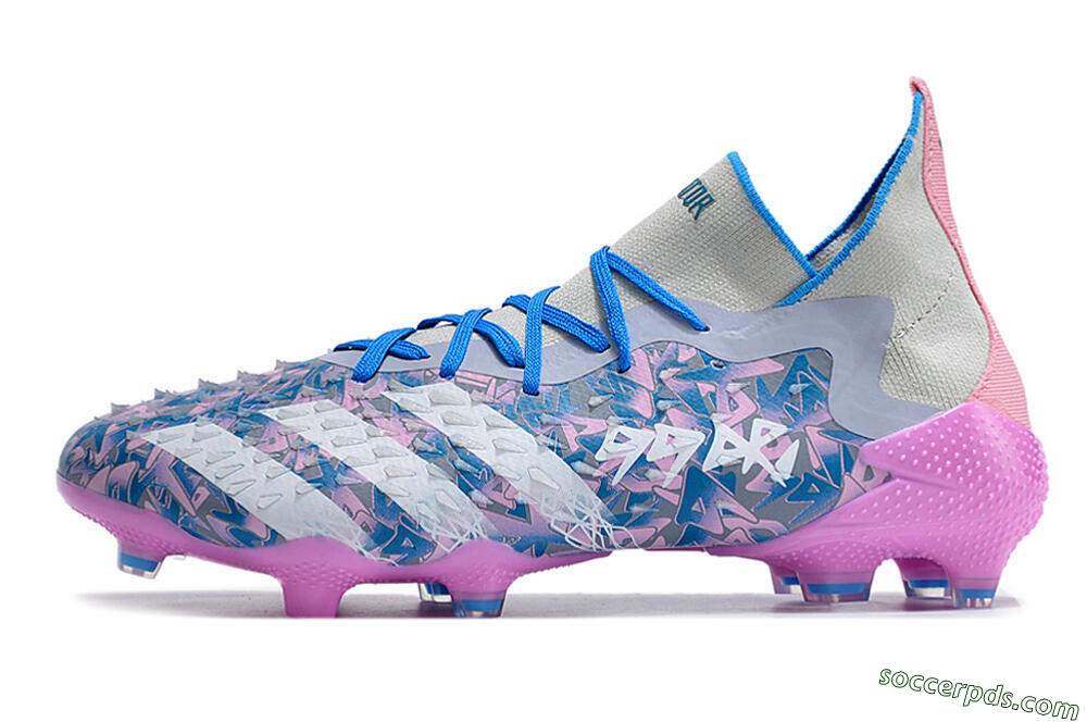 Adidas Predator Freak.1 FG High-Tops Football Boots - Purple/White/Blue/Pink 2