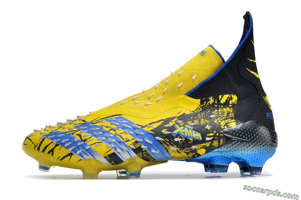 Adidas Predator Freak+ FG High-Tops Football Boots - Yellow/Blue/Black 2