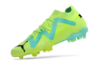 Puma Future Ultimate FG Low-Tops Football Boots - Green/Blue/Black