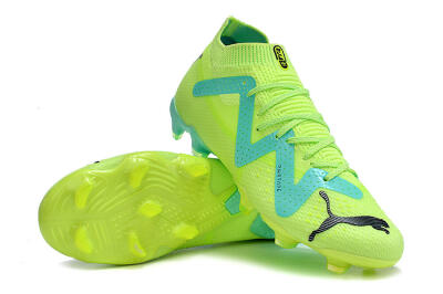 Puma Future Ultimate FG Low-Tops Football Boots - Green/Blue/Black
