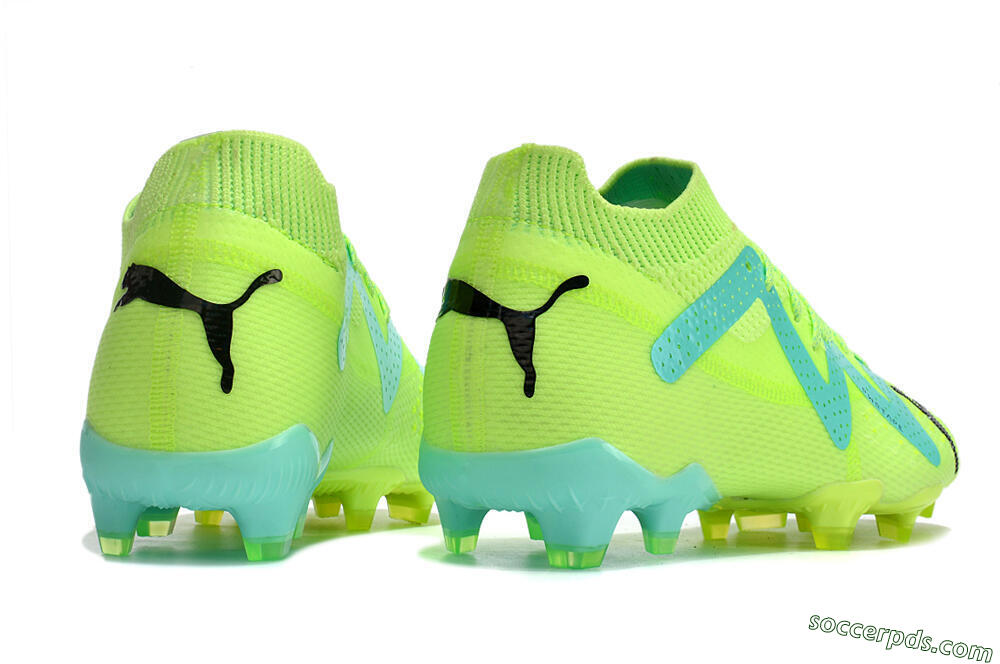 Puma Future Ultimate FG Low-Tops Football Boots - Green/Blue/Black 6