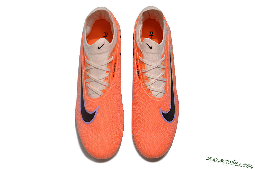 Nike Phantom GX Elite FG Low-Tops Football Boots - Orange/Black/Purple 4
