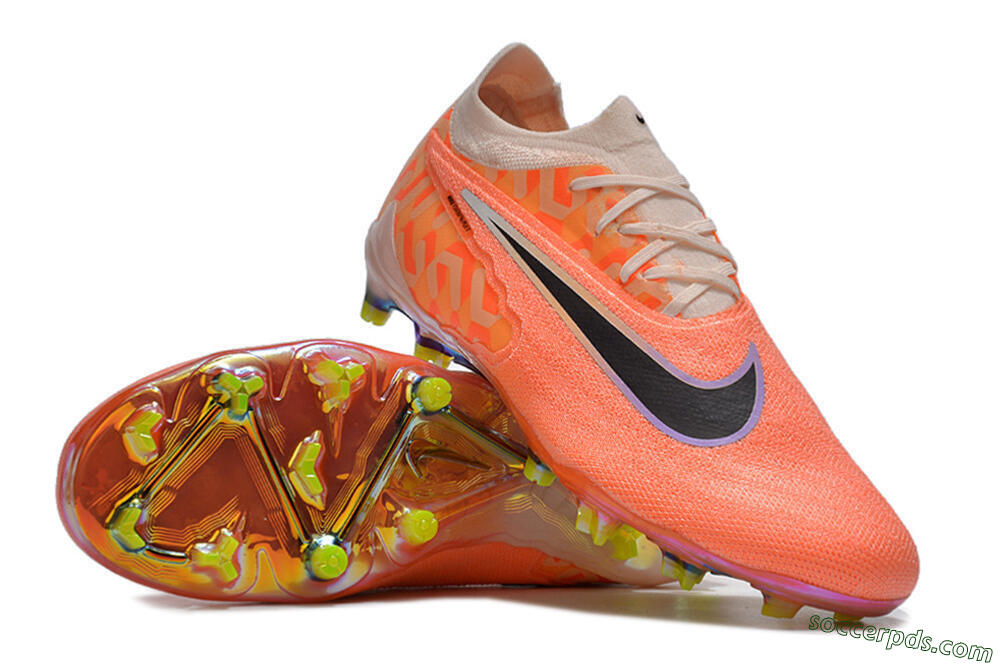 Nike Phantom GX Elite FG Low-Tops Football Boots - Orange/Black/Purple 3