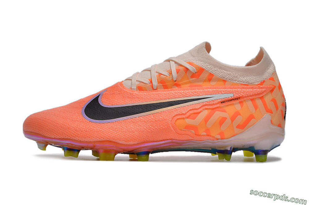 Nike Phantom GX Elite FG Low-Tops Football Boots - Orange/Black/Purple 2