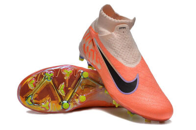 Nike Phantom GX DF Elite FG High-Tops Football Boots - Orange/Black/Purple