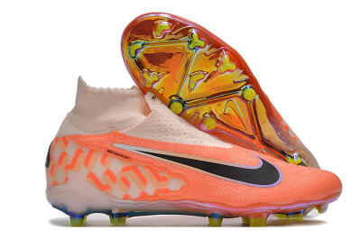 Nike Phantom GX DF Elite FG High-Tops Football Boots - Orange/Black/Purple