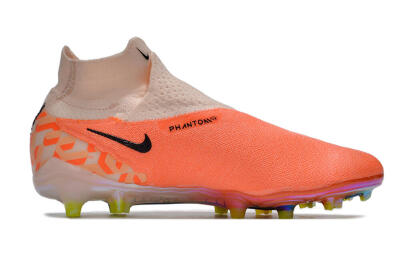 Nike Phantom GX DF Elite FG High-Tops Football Boots - Orange/Black/Purple