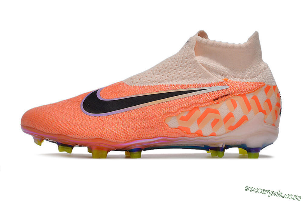 Nike Phantom GX DF Elite FG High-Tops Football Boots - Orange/Black/Purple 2