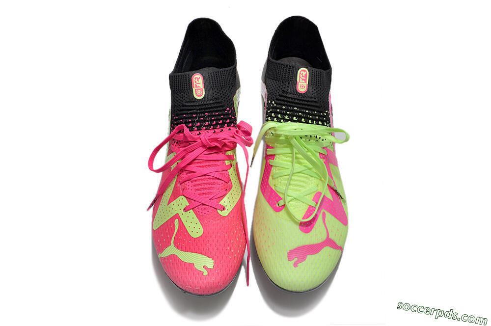 Puma Future Ultimate FG Low-Tops Football Boots - Green/Pink/Black 6