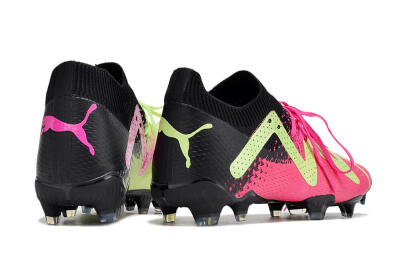 Puma Future Ultimate FG Low-Tops Football Boots - Green/Pink/Black